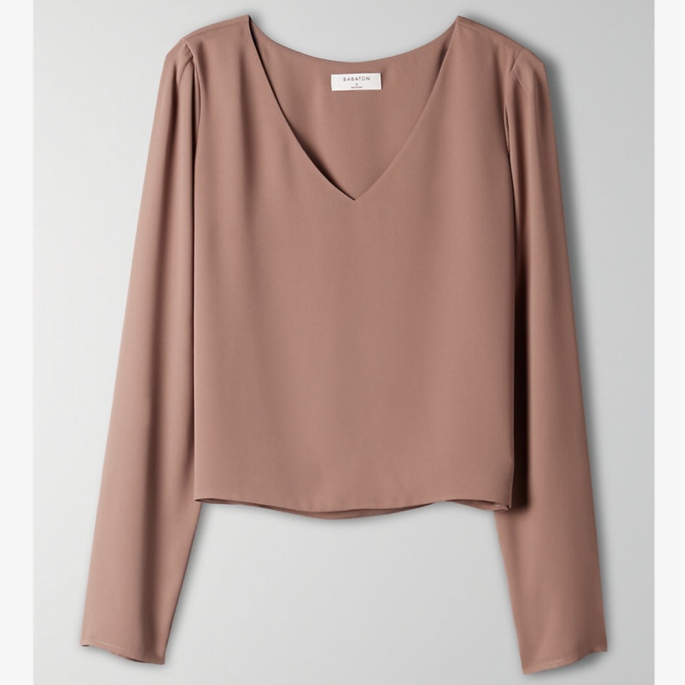 Aritzia Babaton Long Sleeve Murphy Blouse
